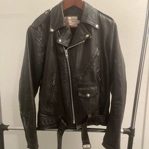 Leather shop jacket